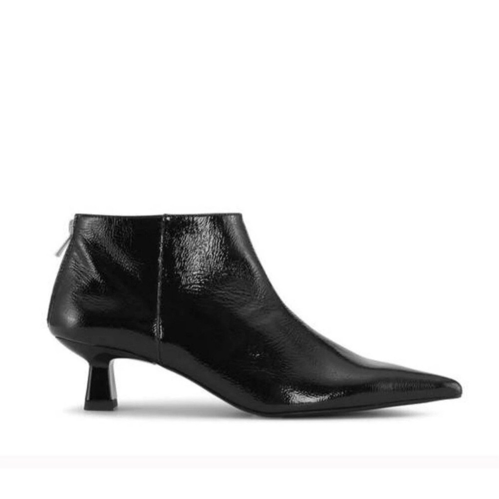 Ganni Soft Black Crop Ankle Boots 40=10